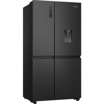 Hisense RS840N4WFE PureFlat Non-Plumbed American Style Fridge Freezer - Black