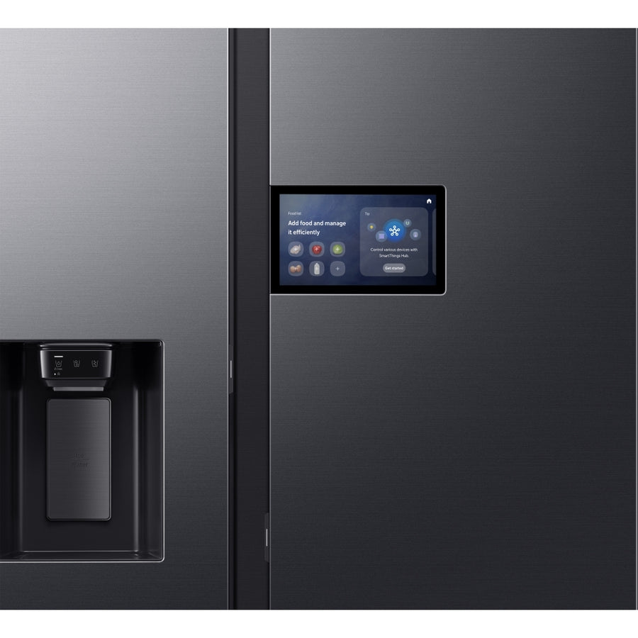 Samsung RS90F64EEFEU Series 9 Bespoke AI Plumbed ice & water American Style Fridge Freezer - Black