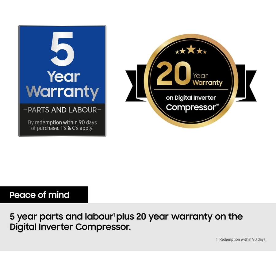 Samsung RS90F64EEFEU Series 9 Bespoke AI Plumbed ice & water American Style Fridge Freezer - Black