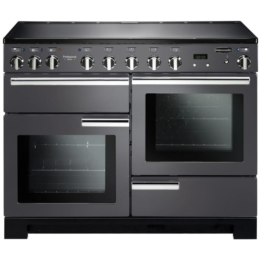 Rangemaster Professional Deluxe PDL110EISL/C 110cm Electric Range Cooker with Induction Hob - Slate