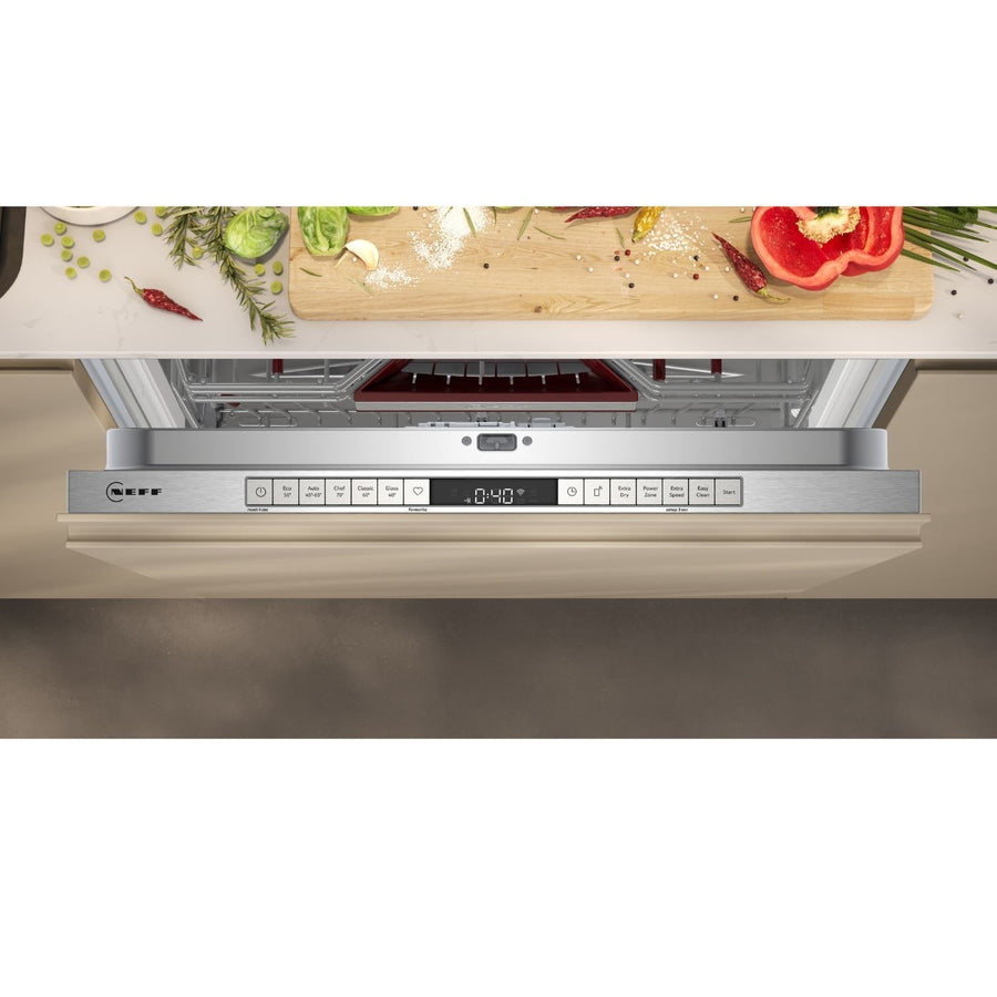 Neff N50 S155ECX07G Fully Integrated 14-Place Settings Dishwasher - TimeLight® [Free 5-year parts & labour guarantee]