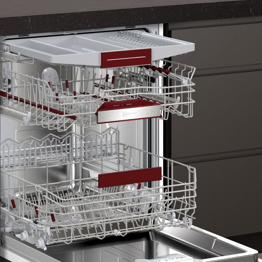 Neff N50 S155ECX07G Fully Integrated 14-Place Settings Dishwasher - TimeLight® [Free 5-year parts & labour guarantee]