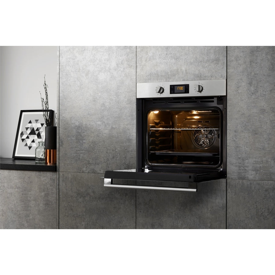 Hotpoint SA2840PIX Multifunction Pyro Clean Electric Built-in Single Oven - Stainless Steel