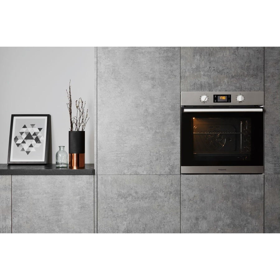 Hotpoint SA2840PIX Multifunction Pyro Clean Electric Built-in Single Oven - Stainless Steel