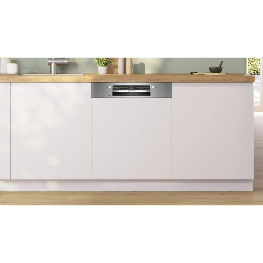 Bosch SMI2HTS02G 13-place setting Semi-Integrated dishwasher - Stainless steel [Free 5-year parts & labour guarantee]