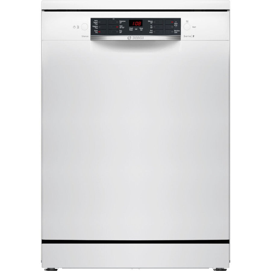 Bosch SMS26AW08G Series 2 12-place setting Freestanding Dishwasher - White [Free 5-year parts & labour guarantee]