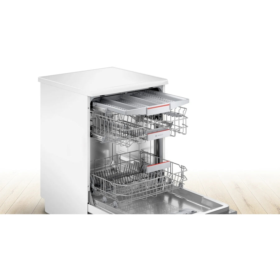 Bosch SMS4EMW06G Series 4 Freestanding dishwasher - White [Free 5-year parts & labour guarantee]