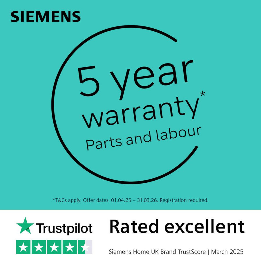 Siemens IQ300 SN23EI03ME 14 place setting freestanding dishwasher - Brushed Steel [Free 5-year parts & labour guarantee] LAST ONE