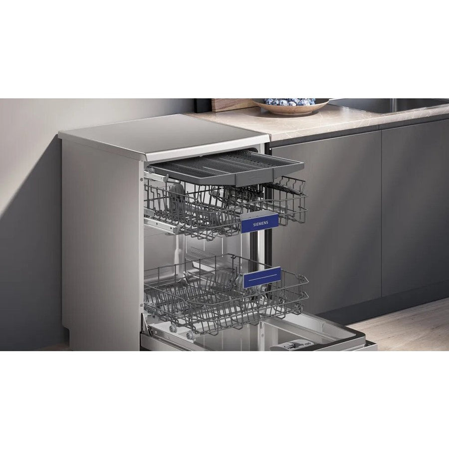 Siemens IQ300 SN23EI03ME 14 place setting freestanding dishwasher - Brushed Steel [Free 5-year parts & labour guarantee] LAST ONE