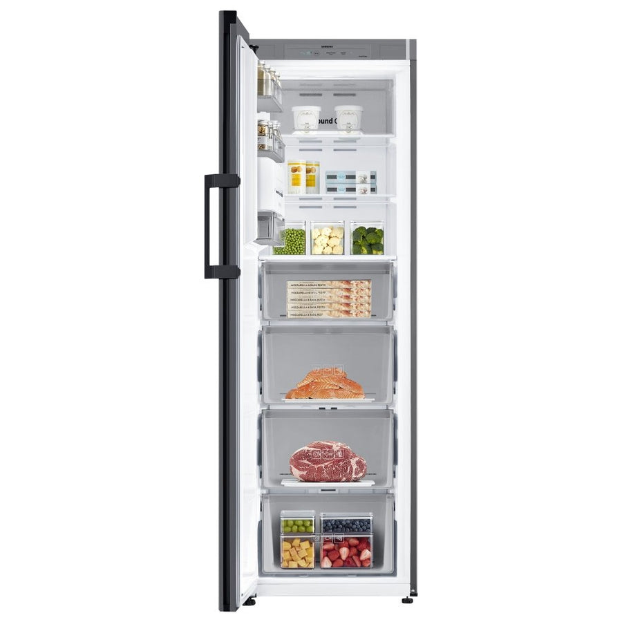 Samsung Bespoke RZ32C76GE22 Tall Black Glass Frost Free Freezer [Free 5-year parts & labour warranty]