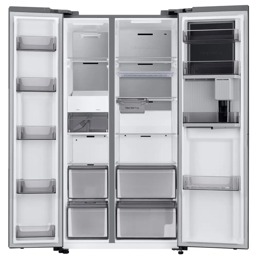 Samsung RH69CG895DS9EU Series 9 Plumbed Ice & water American Style Fridge Freezer - Silver [Free 5-year parts & labour guarantee] LAST ONE