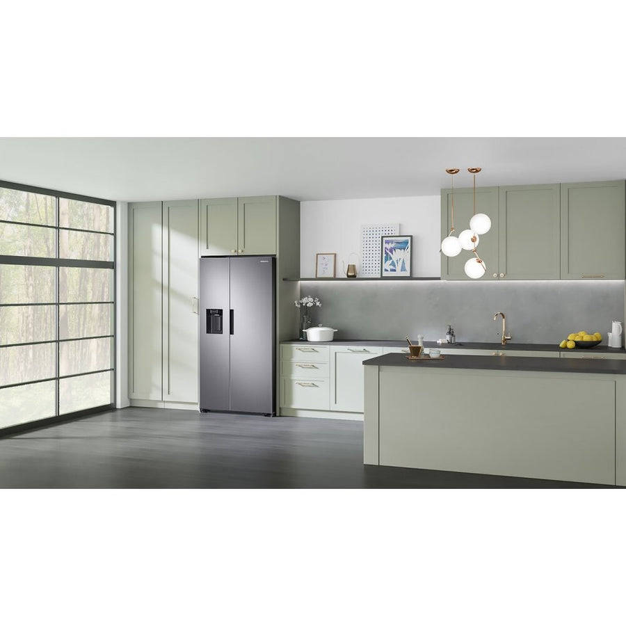 Samsung Series 7 RS67A8811S9 American Fridge Freezer With Plumbed Ice & Water - Silver [Free 5-year parts & labour guarantee]