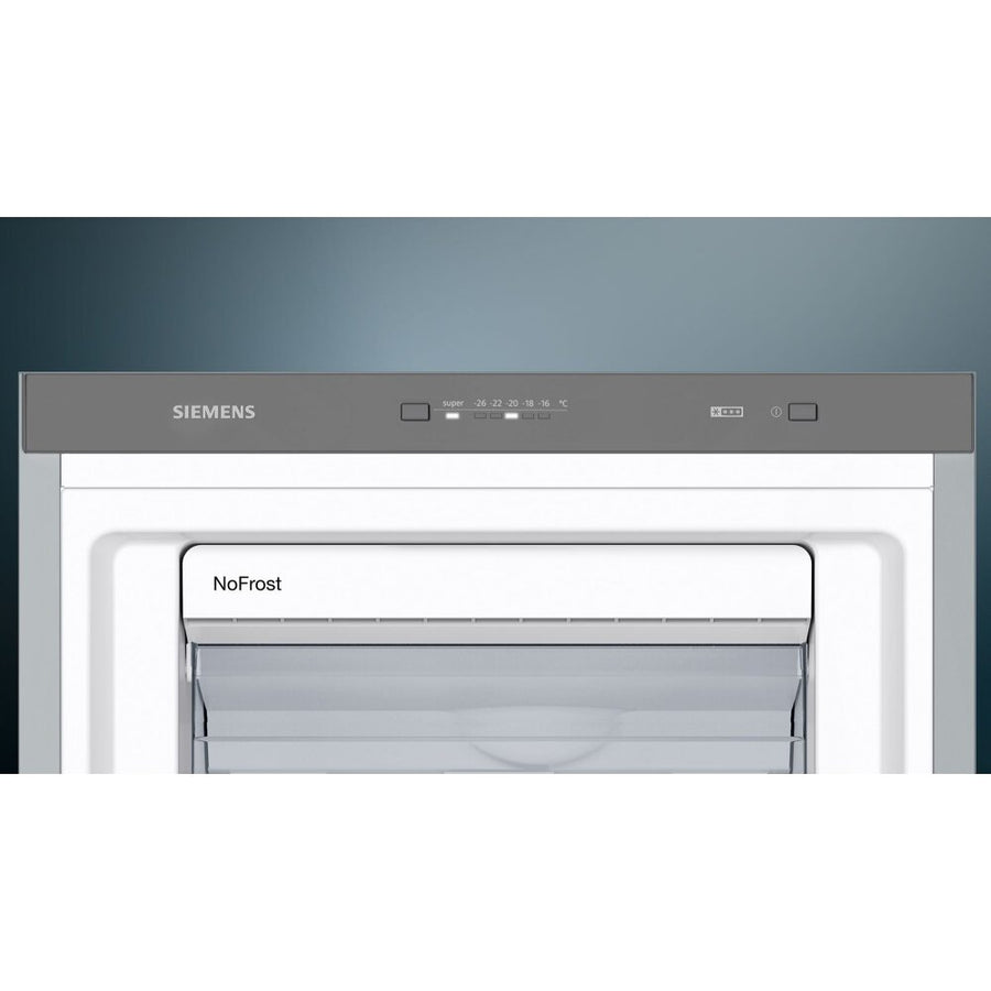 Siemens GS36NVIEV IQ300 Freestanding Frost Free Freezer – Brushed Steel