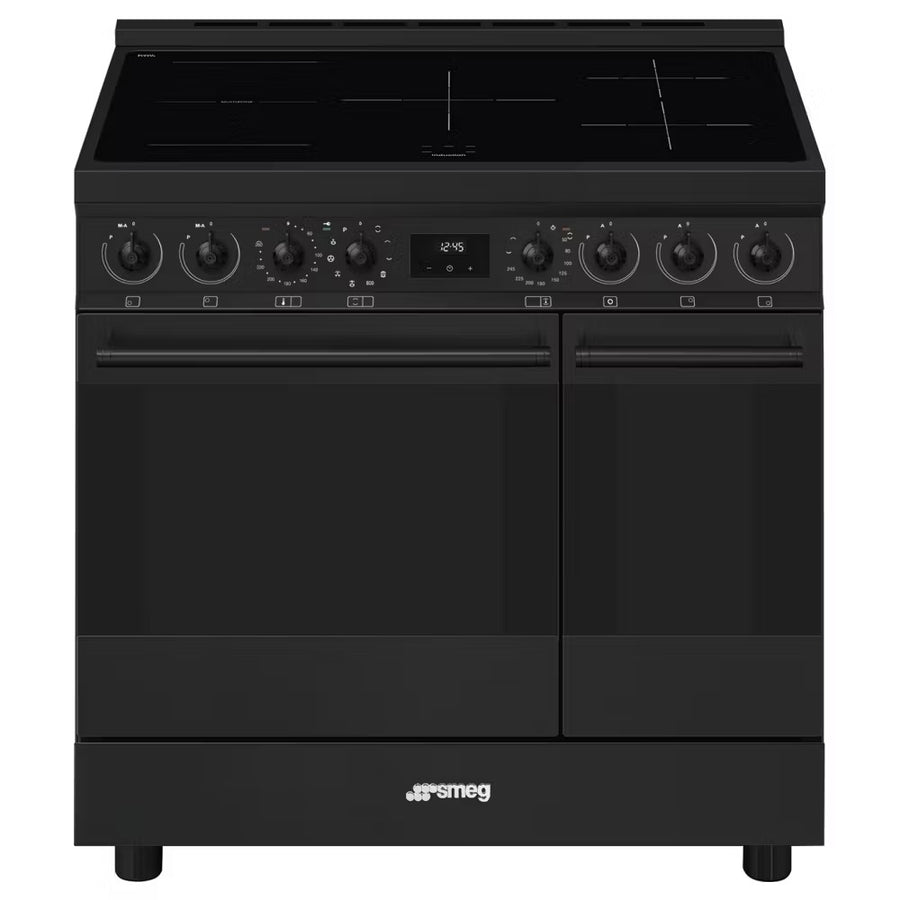 Smeg C92IPN2 90cm Pyrolytic Induction Range Cooker - Matte Black