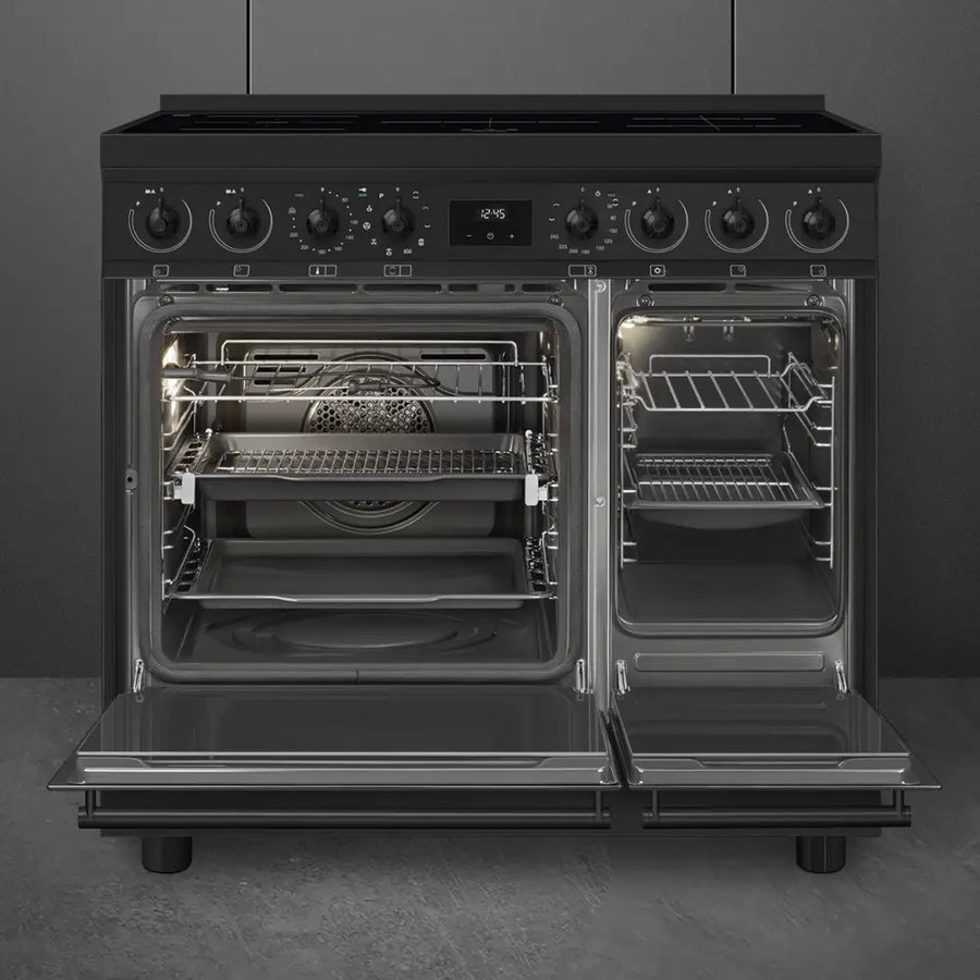 Smeg C92IPN2 90cm Pyrolytic Induction Range Cooker - Matte Black