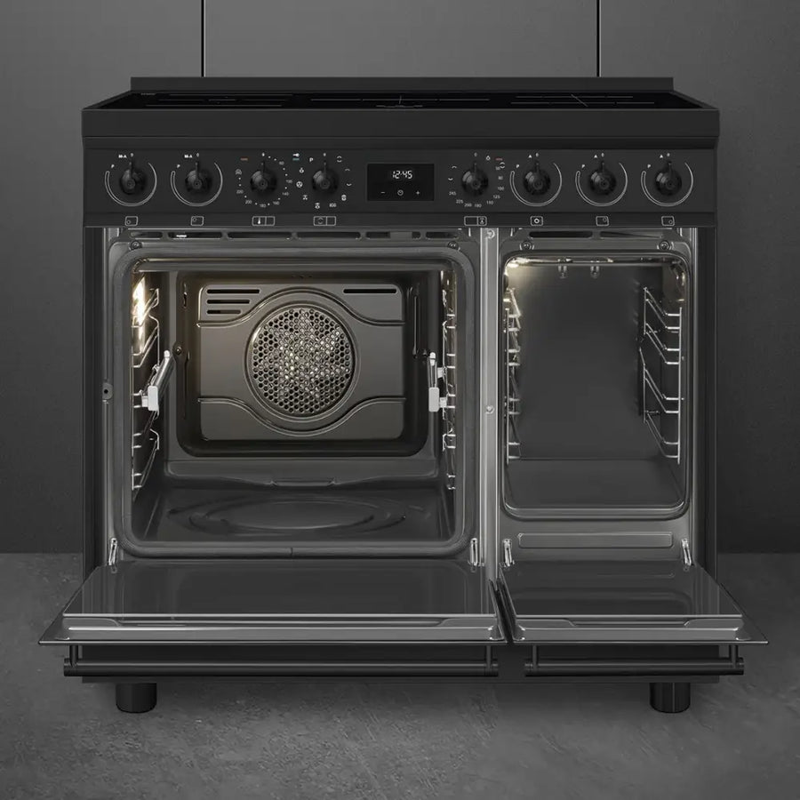 Smeg C92IPN2 90cm Pyrolytic Induction Range Cooker - Matte Black
