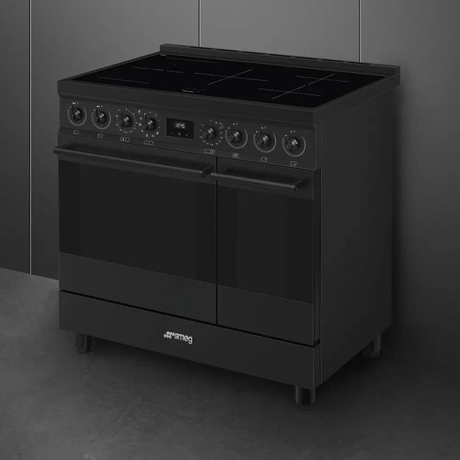 Smeg C92IPN2 90cm Pyrolytic Induction Range Cooker - Matte Black