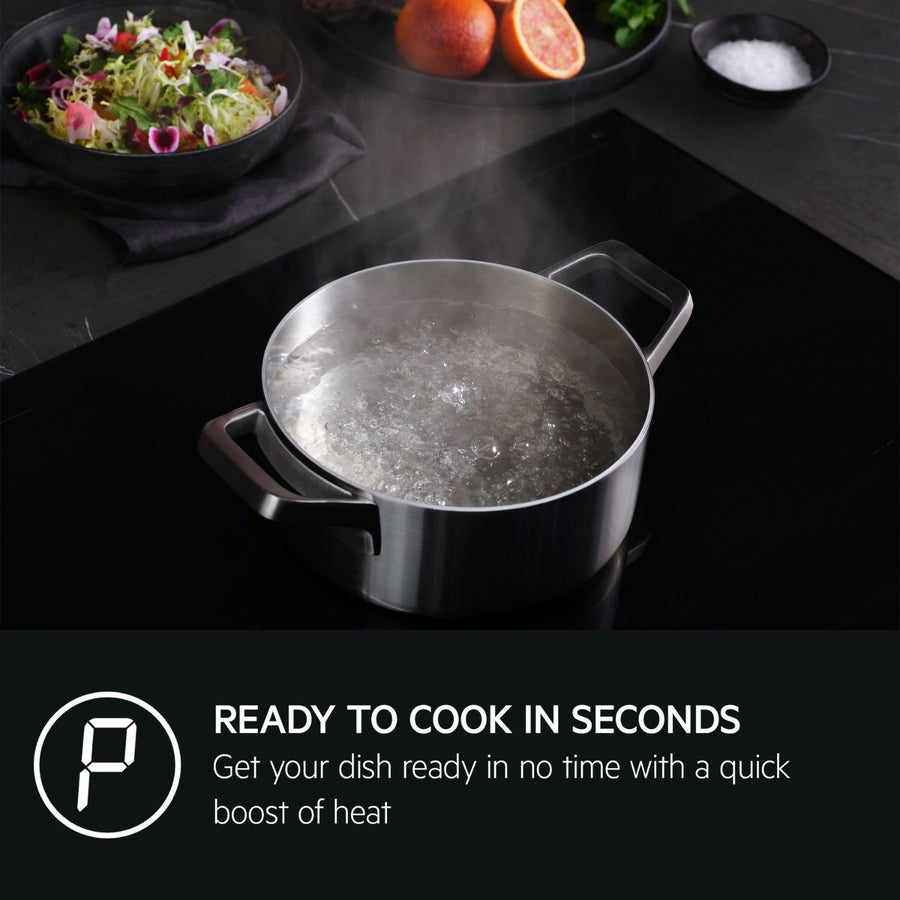 AEG TK85IM00FB 6000 Series 80cm 5 Zone MultiBridge Induction Hob