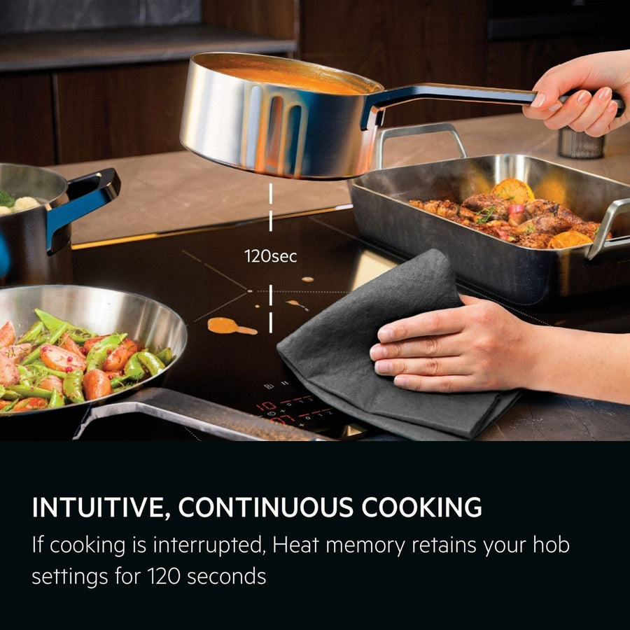 AEG TK85IM00FB 6000 Series 80cm 5 Zone MultiBridge Induction Hob