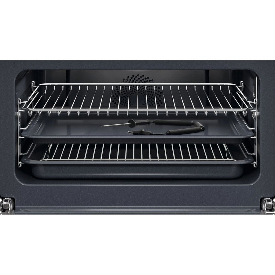 AEG 8000 TK8NK721T built-in Microwave & Oven - Matt Black/Steel Handle