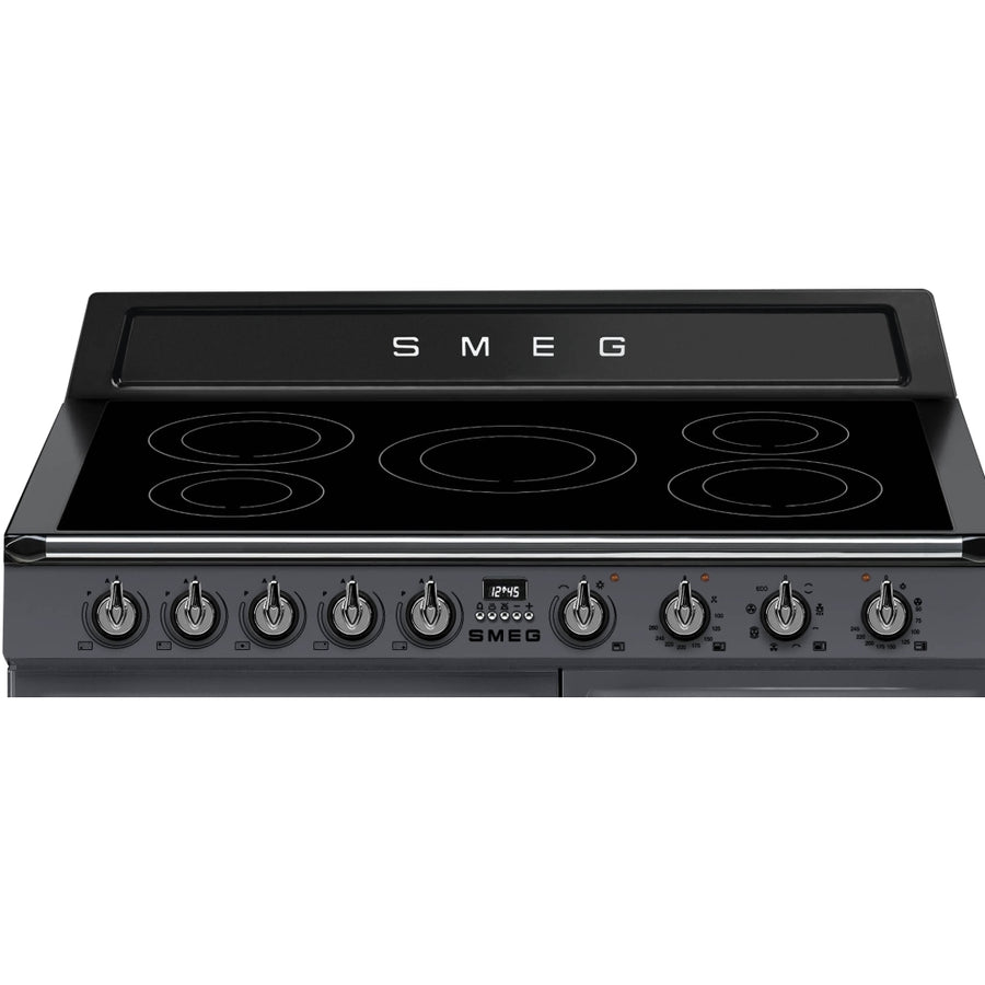 Smeg TR103iGR2 100cm Victoria Induction Range Cooker - Slate Grey [Free 5-year parts & labour guarantee]