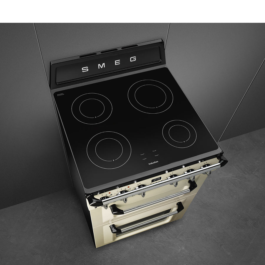 Smeg TR62IP2 Victoria style 60cm Induction Cooker - Cream