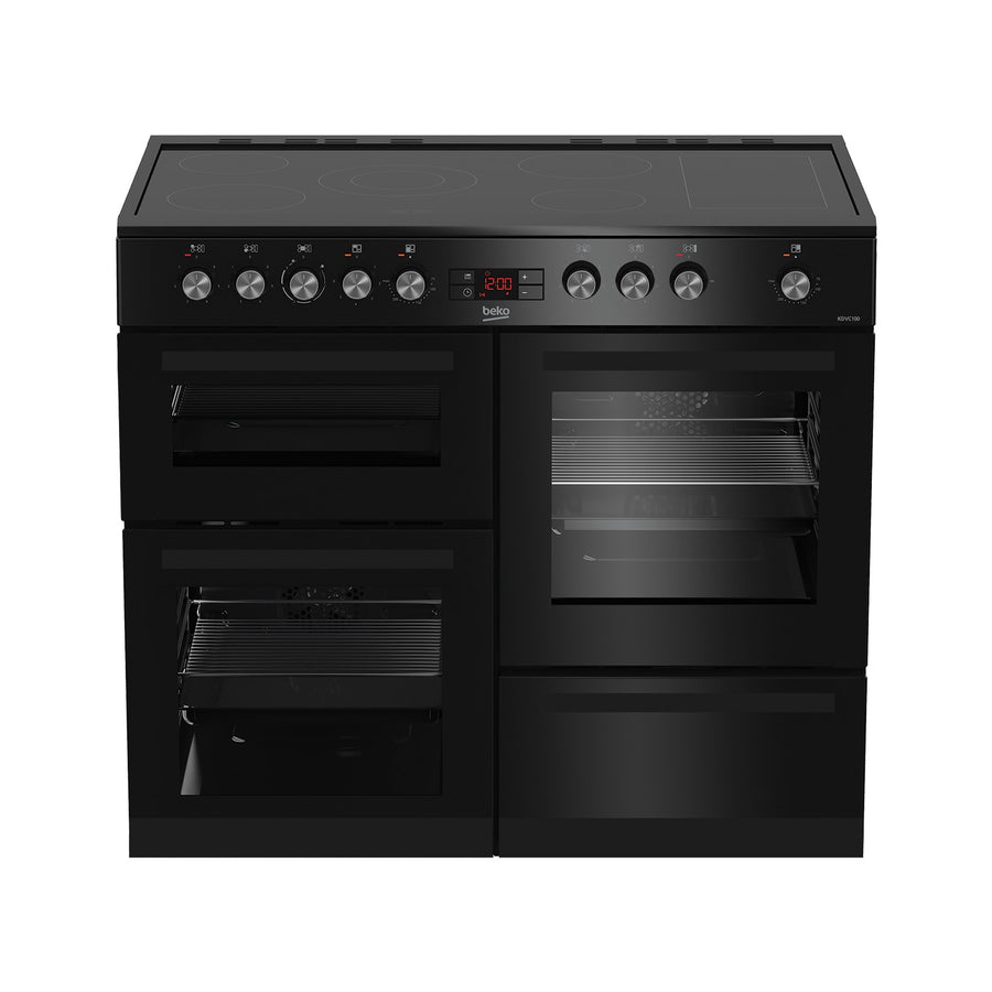 Beko KDVC100K 100cm Ceramic Range Cooker - Black