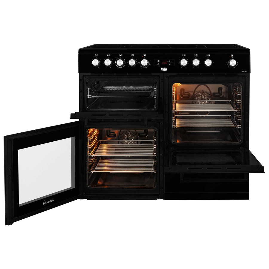 Beko KDVC100K 100cm Ceramic Range Cooker - Black