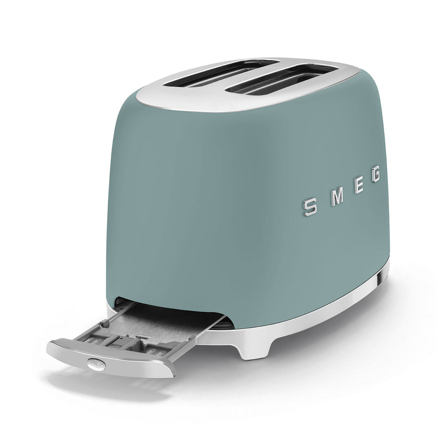 Smeg TSF01EGMUK 50's Retro Style Toaster Matte Emerald Green
