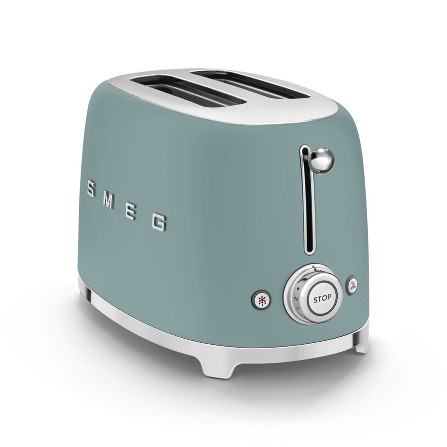 Smeg TSF01EGMUK 50's Retro Style Toaster Matte Emerald Green