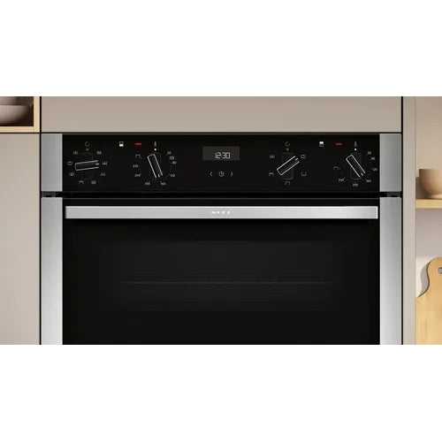 Neff N50 U1ACE2AN3B Built-in Double Oven - Stainless steel
