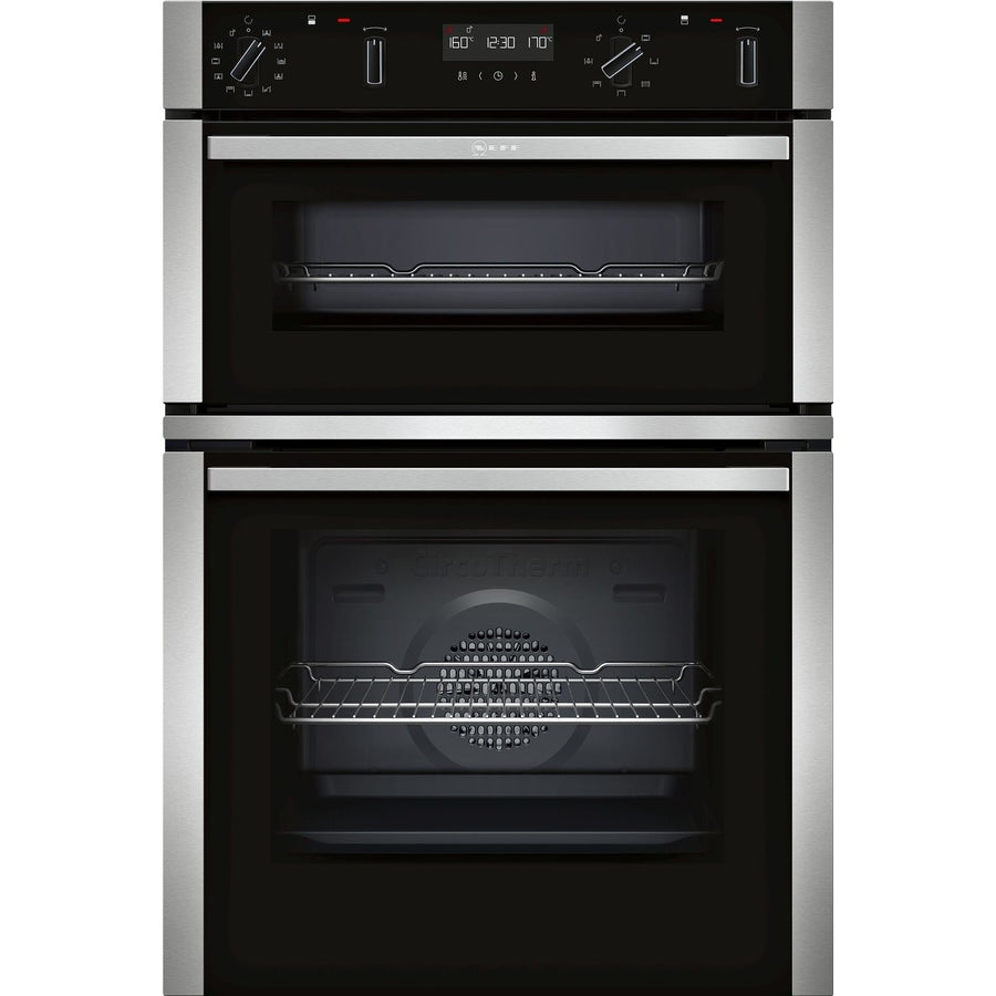 Neff U2ACM7HH0B Pyrolytic Built-In Double Oven - Stainless Steel