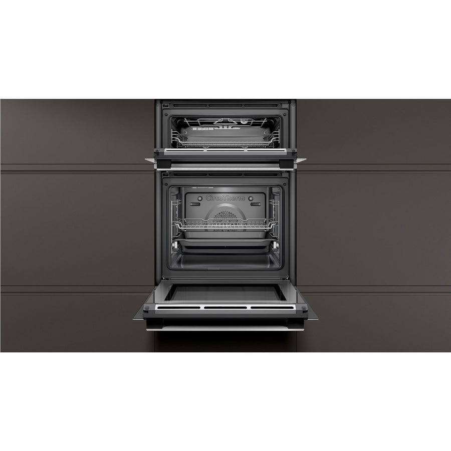 Neff U2ACM7HH0B Pyrolytic Built-In Double Oven - Stainless Steel