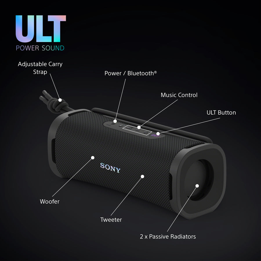 SONY ULT Field 1 Portable Speaker - Black [SRSULT10B.CE7]
