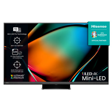 Hisense 55U8KQTUK 55'' Mini-LED QLED HDR 4K UHD Smart TV [Free 5-year guarantee]