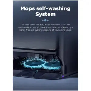 Midea V12 Robot Vacuum Cleaner & Auto-Clean Mop - White