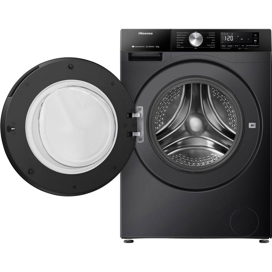 Hisense WF3S1243BB3 3S Series 12kg 1400rpm Washing Machine - Black