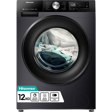 Hisense WF3S1243BB3 3S Series 12kg 1400rpm Washing Machine - Black