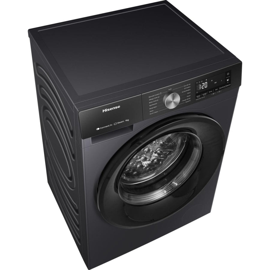 Hisense WF3S904BB3 3S series 9kg 1400rpm washing machine - Black