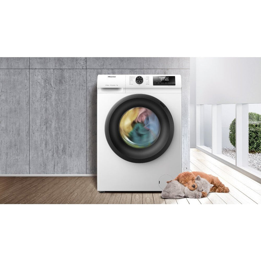 Hisense WFQP7012EVM 7kg 1200rpm Washing Machine - White