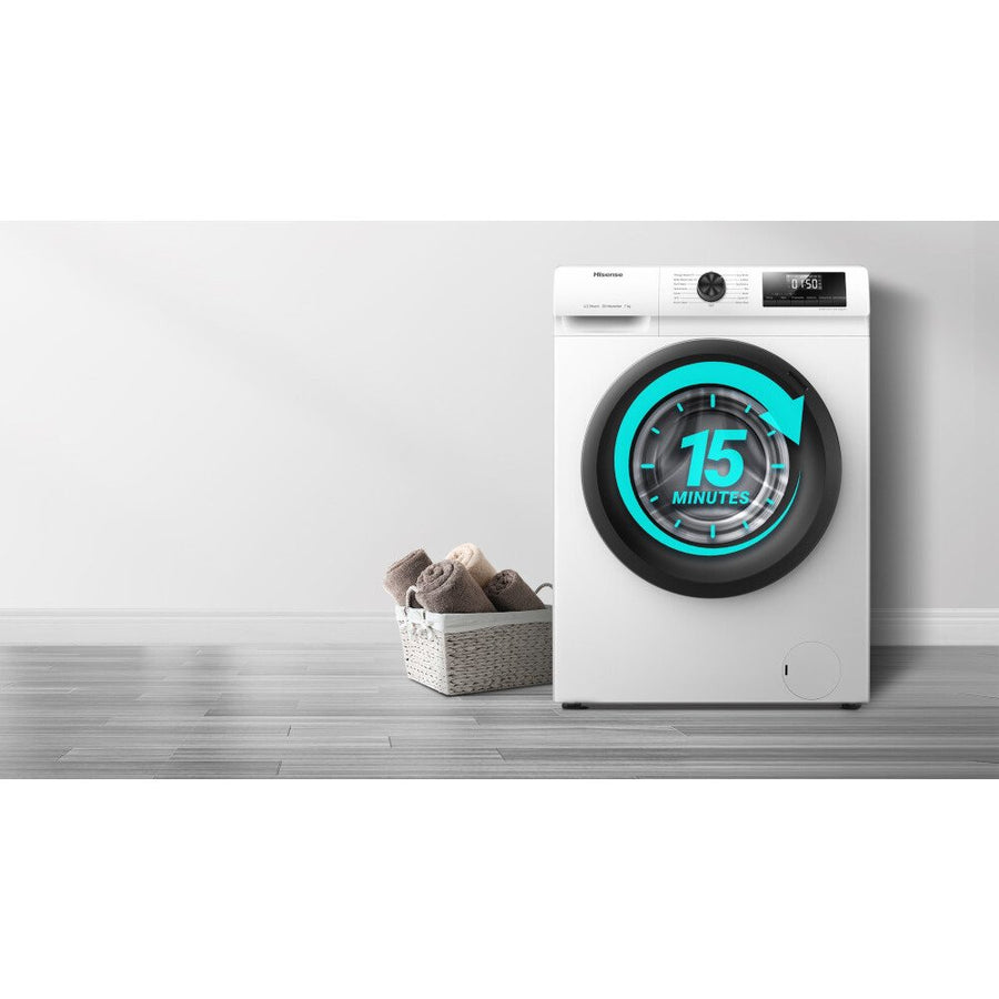 Hisense WFQP7012EVM 7kg 1200rpm Washing Machine - White