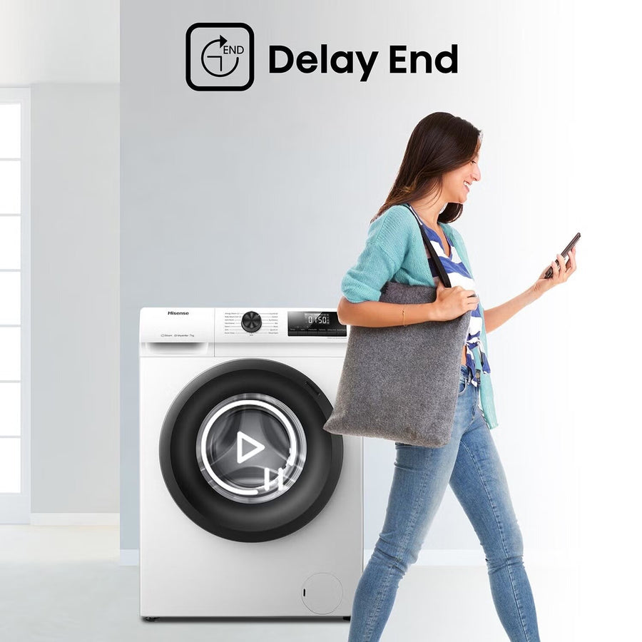 Hisense WFQP7012EVM 7kg 1200rpm Washing Machine - White