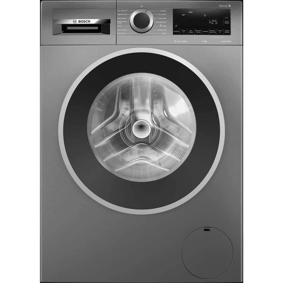 Bosch Series 6 WGG244ZCGB SpeedPerfect 9kg 1400rpm Washing Machine - Graphite [Free 5-year guarantee]