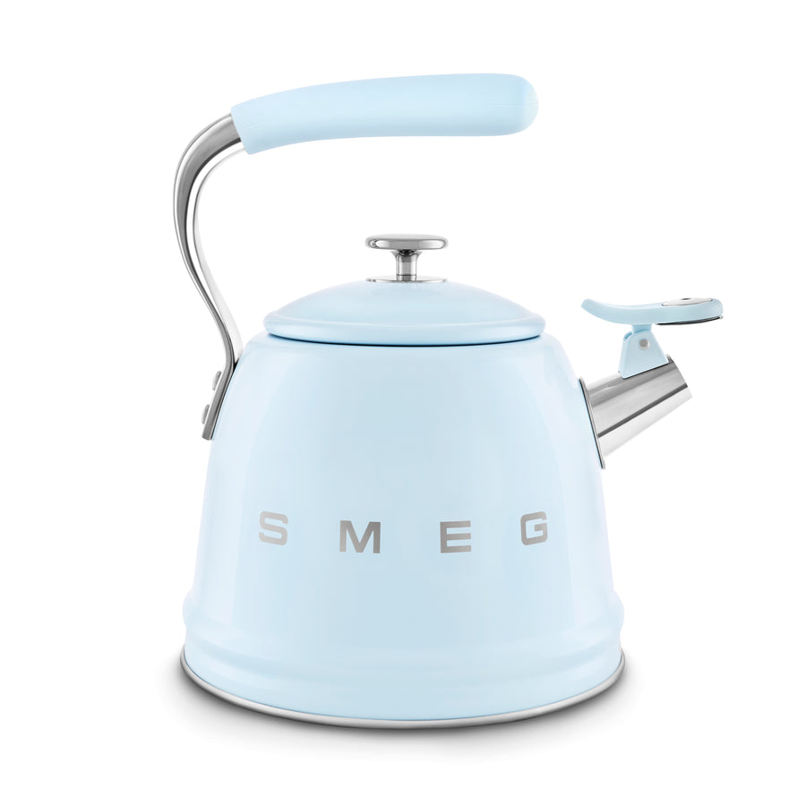 Smeg WKF01PB Retro Style Whistling Kettle - Pastel Blue