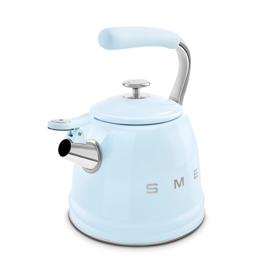 Smeg WKF01PB Retro Style Whistling Kettle - Pastel Blue
