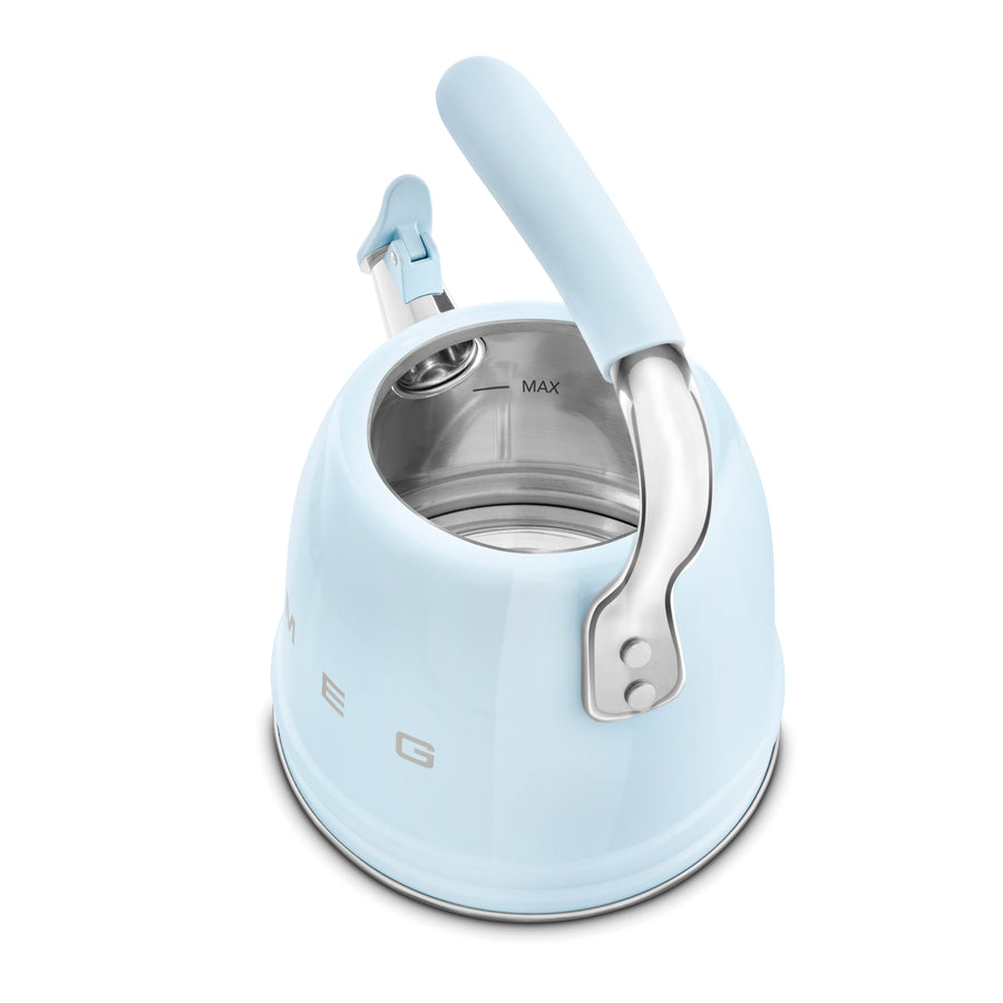 Smeg WKF01PB Retro Style Whistling Kettle - Pastel Blue