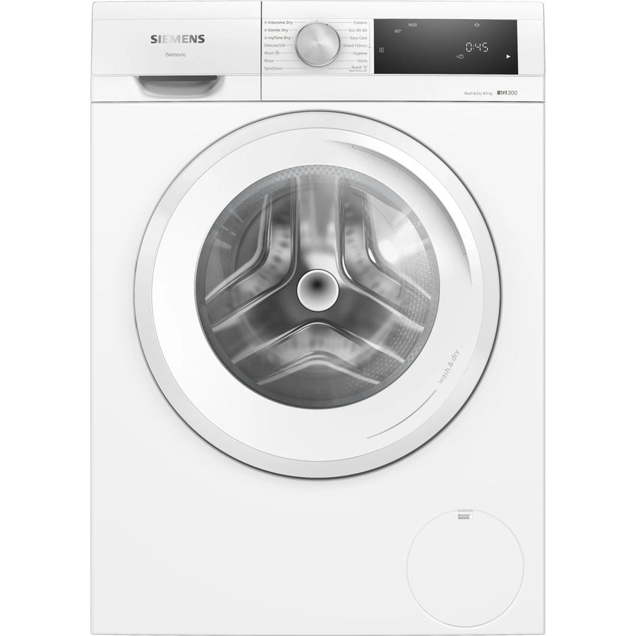 Siemens WN34A1U8GB iQ300 8/5kg Freestanding 1400rpm Washer Dryer - White [Free 5-year parts & labour guarantee]
