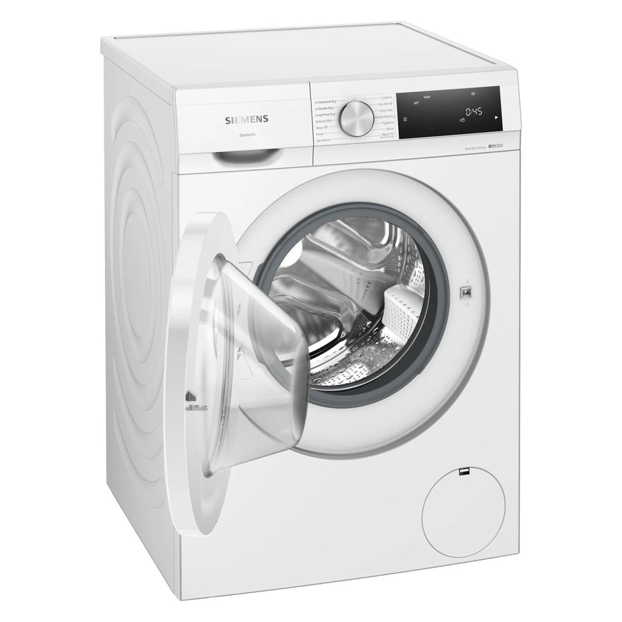 Siemens WN34A1U8GB iQ300 8/5kg Freestanding 1400rpm Washer Dryer - White [Free 5-year parts & labour guarantee]