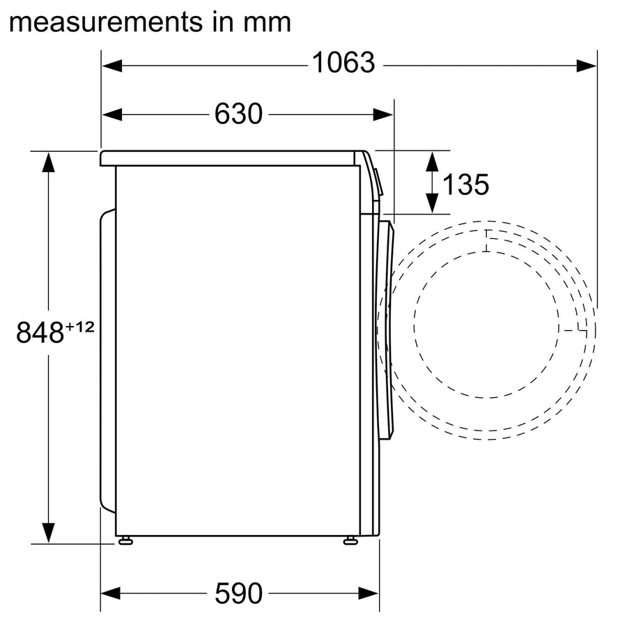 Siemens WN34A1U8GB iQ300 8/5kg Freestanding 1400rpm Washer Dryer - White [Free 5-year parts & labour guarantee]