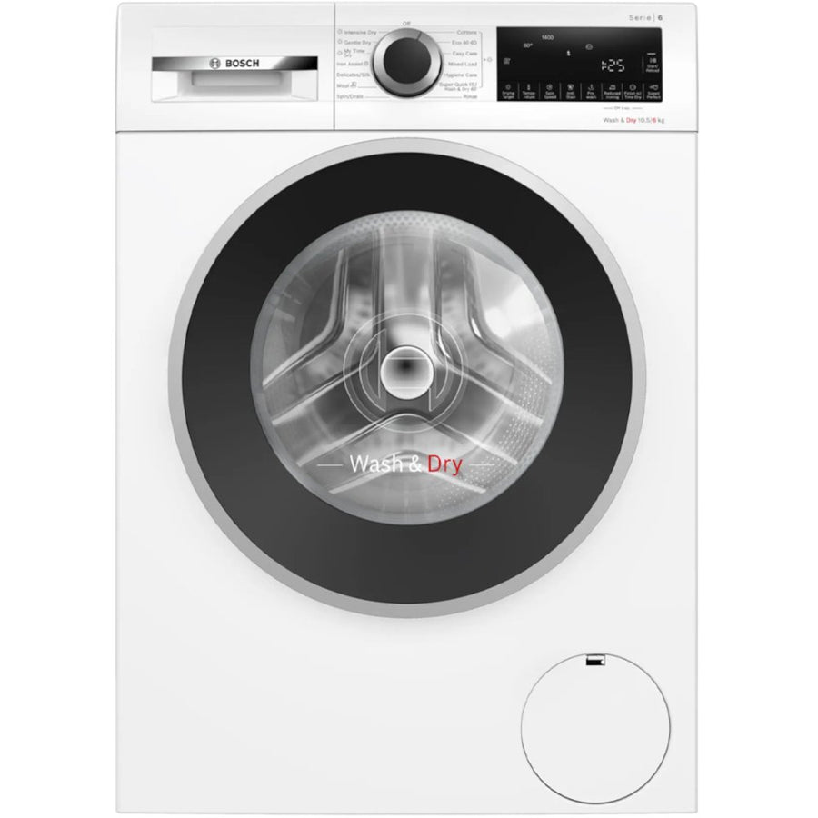 Bosch WNG25401GB  Series 6 10.5/6kg 1400rpm Washer Dryer - White [Free 5-year parts & labour guarantee]